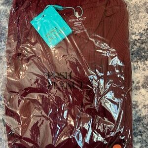 NEW Posh Peanut Women's Ribbed Dress - Dark Cherry - Size Medium